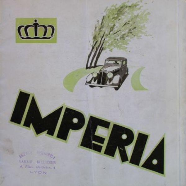 Imperia T.A. Adler Modelprogram 1937 Carbrochure (8697)